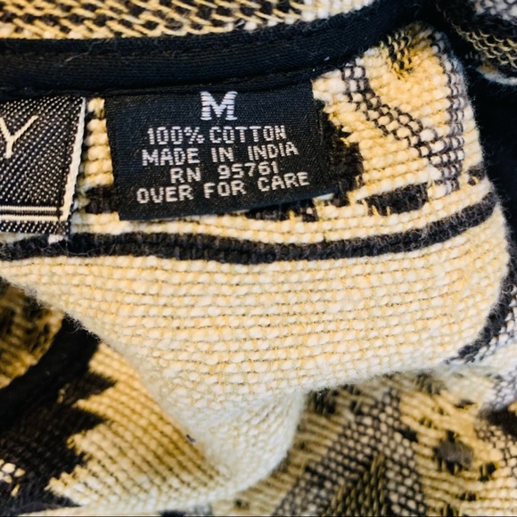 Vintage Southwest Aztec Print Cropped Blazer Medium 3335 - Picture 5 of 6